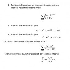 Eksāmens 2. daļa 2. semestris, 18. variants, bez 4. uzd.