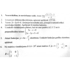Eksāmens, 1. biļete