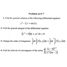 Problem set # 7