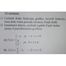 Furjē rinda, 12. variants
