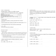 11. klase, 5. pārbaudes darbs, Nemetālisko elementu – halogēnu, sēra un oglekļa savienojumi