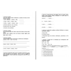 10. klase, 4. pārbaudes darbs Reakcijas elektrolītu šķīdumos. Ķīmisko reakciju norise.