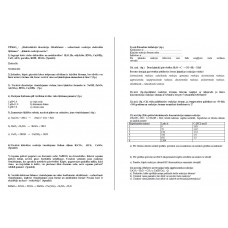 ,,Elektrolitiskā disociācija. Oksidēšanās – reducēšanās reakcijas elektrolītu šķīdumos”.  ,,Ķīmisko reakciju norise”.