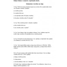 Fizika 10.klase. 2.semestrs. 3.pārbaudes darbs.   Mehāniskās svārstības un viļņi.