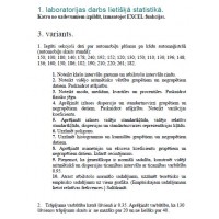 1. laboratorijas darbs lietišķā statistikā, 3. variants