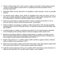 Biznesa matemātika, uzdevumi, 20-21-2