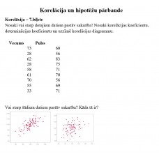 Korelācija, 7. biļete