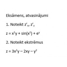 Eksāmens, atvasinājumi